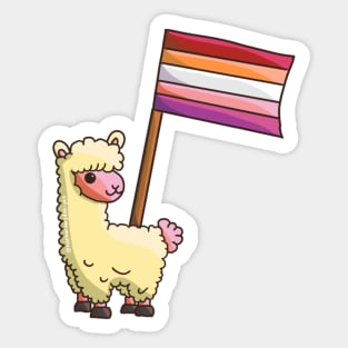 Llamas for Lesbians! Sticker